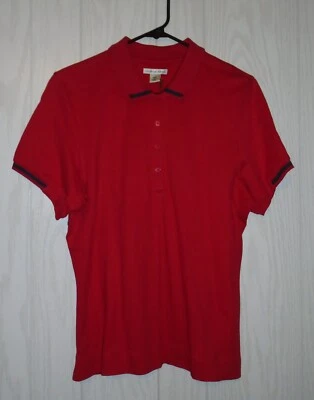 Camisa polo de golf Cutter & Buck para mujer M/M CB DryTec roja manga corta nueva con etiquetas Foto 1 de 4