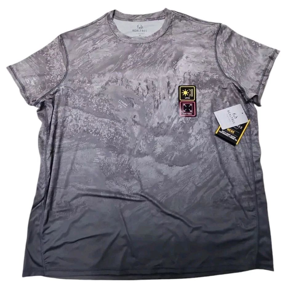 Men’s Realtree Fishing Antler Hook Long Sleeve Graphic Tee Medium 38-40