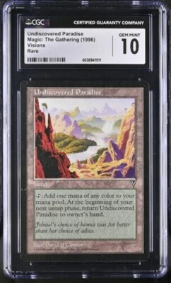 Undiscovered Paradise, Visions mtg. CGC 10 Gem Mint! - Image 1 of 2
