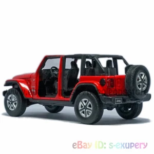 1:32 Jeep Wrangler Sahara ORV Model Car Diecast Toy Vehicle Gift Collection Red - Picture 1 of 12