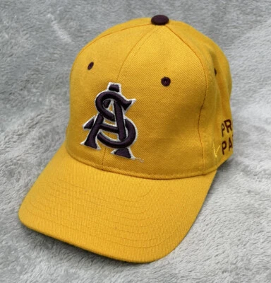 Arizona State Sun Devils NCAA Size 7 3/8 Fitted Hat Cap College Yellow Cap - Image 1 of 4