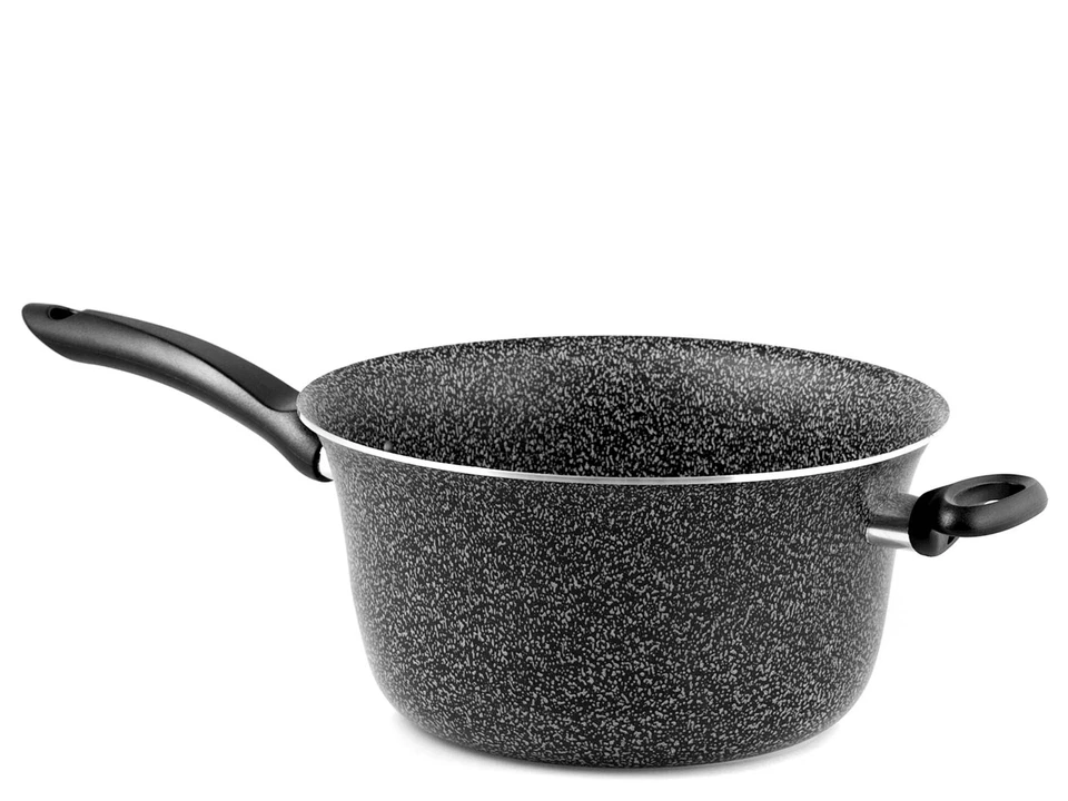 Paiolo 1 Manico Antiaderente 'stone' Cm24 HOME in alluminio