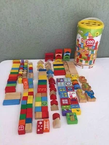 Bloques de construcción de madera multicolores First Learning 161 piezas tapa clasificadora de forma - Imagen 1 de 11