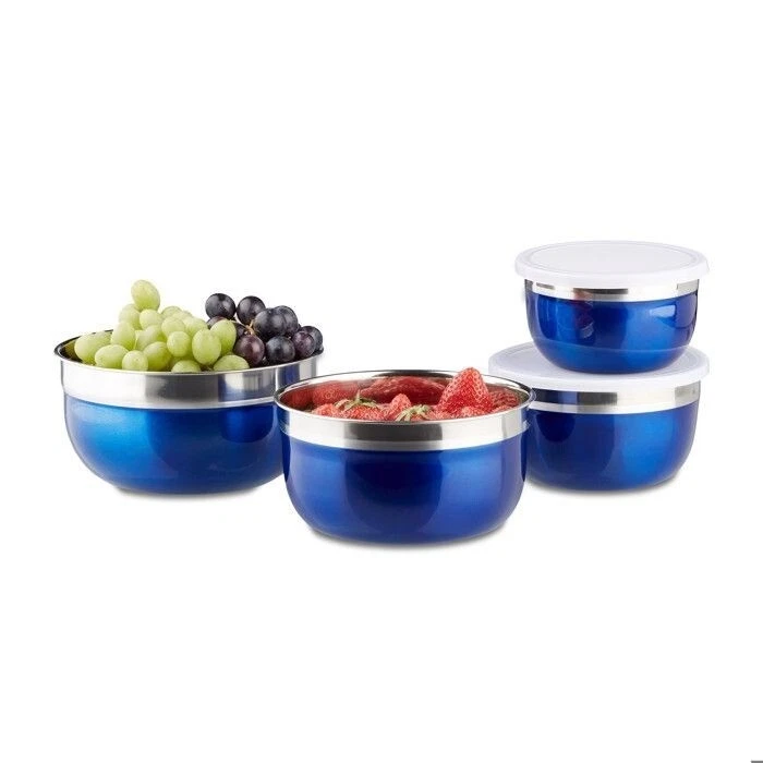 Bol avec couvercle-RELAXDAYS-NEUF-4pcs-Saladiers,table à manger,cuisine - Photo 1/4