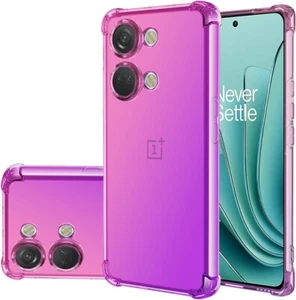 For OnePlus Nord 3 5G Case, Slim Clear Silicone Shockproof Gradient Phone Cover - Picture 1 of 16