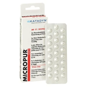 50 comprimidos Katadyn Micropur Forte MF 1T para desinfección y conservación del agua - Imagen 1 de 3