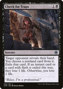 x4 Check for Traps AFR MTG 92/281 UNCOMMON M/NM 4x - Bild 1 von 1