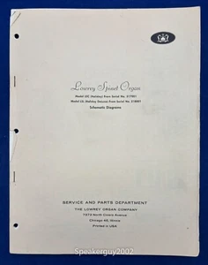Manual Esquemático Original de Lowrey Organs/LSC - Holiday LSL Holiday Deluxe - Imagen 1 de 1