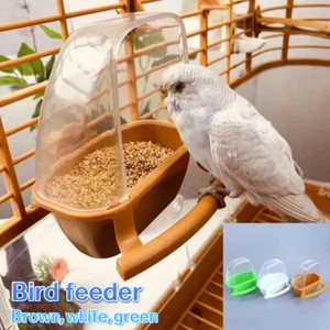1X Pet Drinker Food Feeder Water Hanging For Cage Bird Parrot Cockatiel Budgie - Picture 1 of 22
