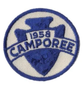1958 Camporee BSA Patch BL Bdr.  [VA-4677] - Picture 1 of 1