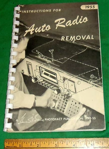 1955 RADIO REMOVAL SERVICE MANUAL CHEVROLET FORD Packard, THUNDERBIRD more - Picture 1 of 6