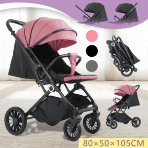 Baby Stroller Reversible Handle Portable Foldable Pram Travel Pushchair Stroller - Picture 1 of 25
