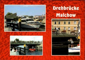 BRÜCKEN Motiv-AK Brücke Drehbrücke in MALCHOW color Mehrbild-AK Postkarte ungel. - Bild 1 von 2