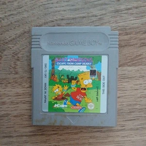 Bart Simpson’s Escape From Camp Deadly Nintendo Gameboy Color Advance Game! - Imagen 1 de 2