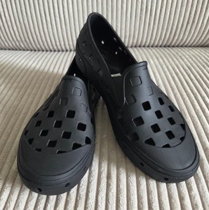 Vans Off The Wall Black Trek Slip On Rubber Shoes Unisex Men 6/Women 8 NEW - Picture 1 of 12