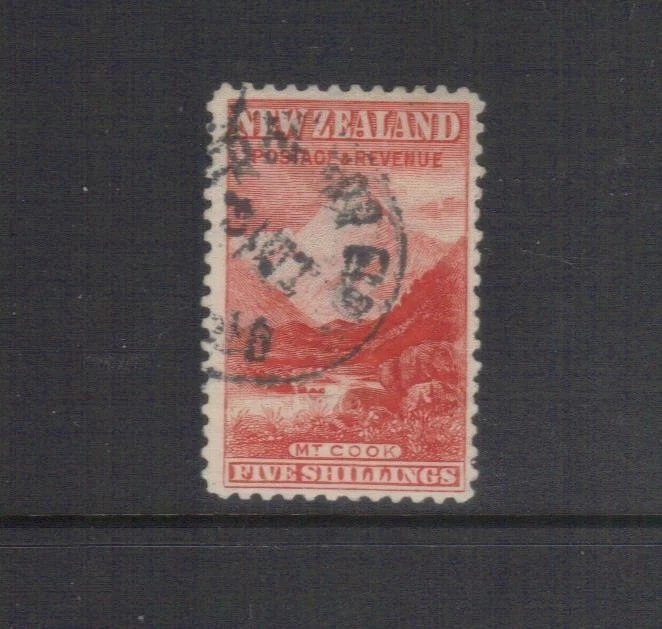 NEW ZEALAND.1898 5/- MOUNT COOK     USED  VERY FINE - Image 1 of 1