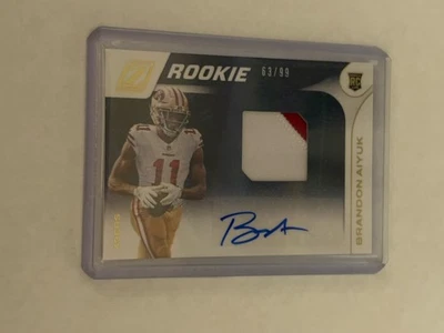 2020 Zenith rpa BRANDON AIYUK JERSEY AUTO Patch SSP /99 RC 49ERS - Image 1 of 2