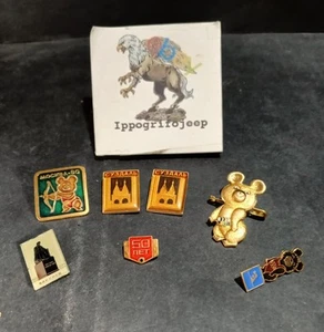 Set 7 spille pins CCCP URSS vintage originali Unione Sovietica collezione rari - Imagen 1 de 6