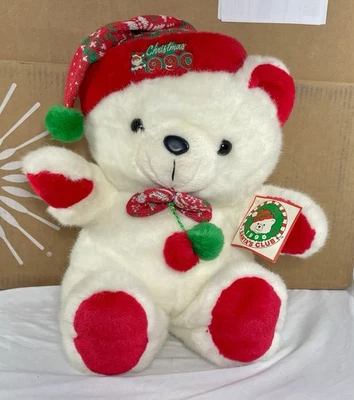 KMART Santa's Club Teddy Bear Vintage 1990 NOS - Image 1 of 4