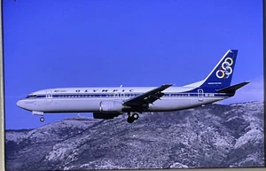Boeing  737 -35 mm Aircraft Colour Slide-Olympic -SX-BKB - See Note - Picture 1 of 1