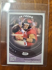 2017 Sage Hit In Focus Patrick Mahomes II #43 (RC) - Picture 1 of 6