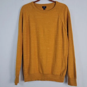 Maglione girocollo J.Crew Factory Budded manica raglan uomo taglia M Harvest Gold - Foto 1 di 7