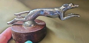 RAR Vintage Original 1930’s Ford Lincoln Greyhound Hood Ornament - Bild 1 von 9
