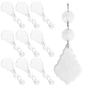 10 Pcs Kristall-Anhänger Hängende Kristallornamente Kristall-Anhänger-Dekore - Photo 1/12