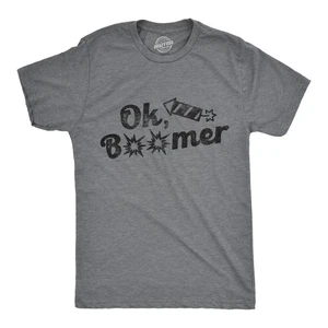 Camiseta Para Hombres Ok Boomer Fireworks Divertida 4 de Julio Gráfica Novedad Camiseta - Imagen 1 de 7