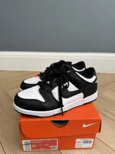 Nike Dunk Low Black White Panda Size UK2.5/US3Y CW1588-100 - Picture 1 of 8