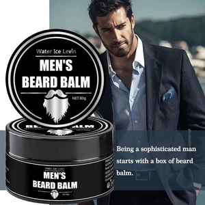 ☆Beard Mustache Care Grooming Styling Smoothing Wax 80g I0E9 - Picture 1 of 8