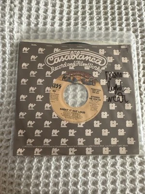 KISS Alive II PROMO Single 7” 1977 Shout It Out Loud Casablanca Aucoin - Image 1 of 4