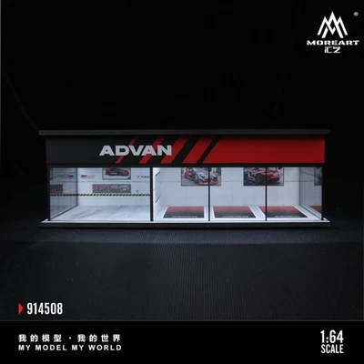 Diorama 1/64 Car Garage Model LED Lighting City Parking Lot Scene Display Model - Image 1 of 4