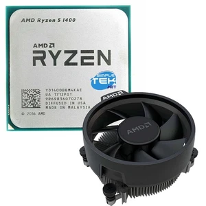 AMD Ryzen 5 1400 CPU Processor AM4 With Heatsink Without Gpu Integrated Card V - Picture 1 of 5