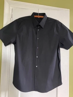 Camisa de manga corta Theory para hombre - negra - XL Foto 1 de 4