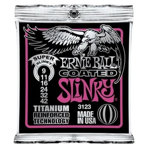 Ernie Ball 3123 Coated Slinky Titanium Electric Guitar Strings - Picture 1 of 1
