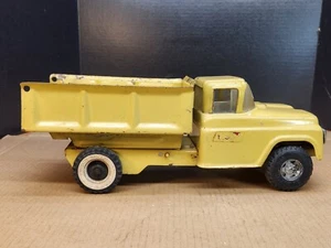 Buddy L Dump Truck 1960s Yellow Steel 14" Missing Parts - Picture 1 of 16