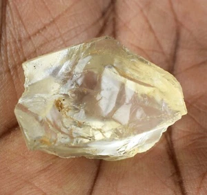 Zertifizierter natürlicher brasilianischer gelbgoldener Topas 49,40 ct Edelstein grob E6247 - Bild 1 von 9