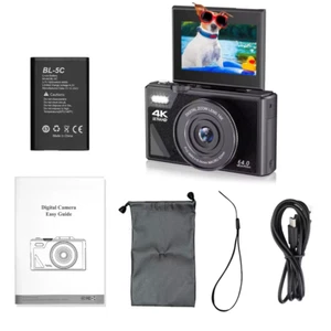 NEW 4K Compact Digital Photography Camera18X Digital Zoom Vintage Vlog Video Rec - Picture 1 of 12