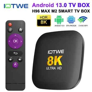 NEW H96 Max M2 8K Tv Box Android13 HDR Dual 5GWIFI 4GB 128GB 5,2 BT TOP OVP R... - Afbeelding 1 van 6
