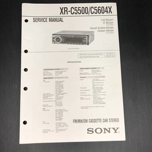 SONY XR-C5500/C5604X SERVICE MANUAL - Picture 1 of 3