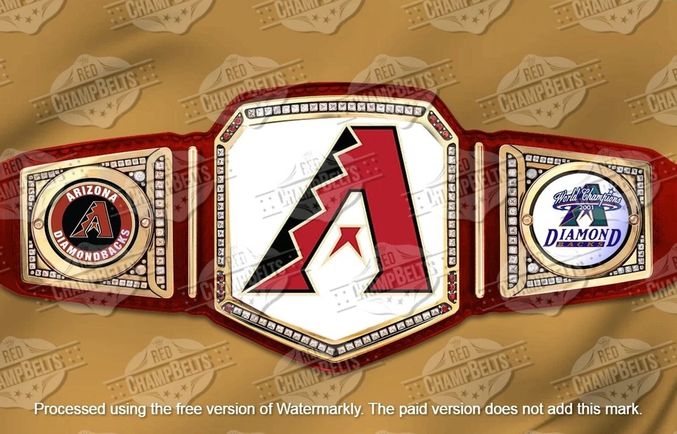 Arizona Diamondbacks MLB World Series Championship Belt Adult Size 2mm Brass - Image 1 of 1