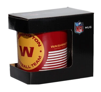 NFL Washington Commanders Kaffeetasse Tasse Mug Linea Football 11oz 320ml - Bild 1 von 4