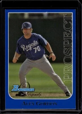 2006 Bowman Originals Prospects Blue #BO50 Alex Gordon 189/249 KC Royals NM-MT - Image 1 of 2