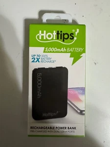 hottips charger. 5000 Mah Battery Rechargeable Power Bank With USB Free Shipping - Picture 1 of 3