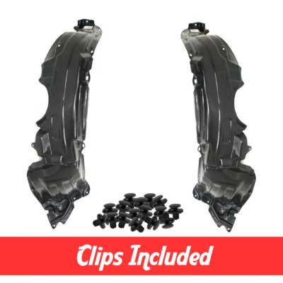 Front Driver & Passenger Side Fender Liner Set w/ Clips For 2004-2006 Scion XB - Изображение 1 из 4