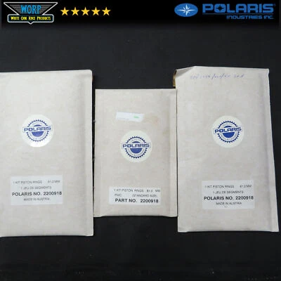 3 CONJUNTOS DE ANILLOS DE PISTÓN OEM POLARIS FREEDOM VIRAGE SL 900 SLX SLH SLXH SLTX 2200918 Foto 1 de 2