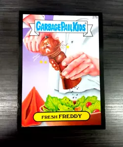 2015 Garbage Pail Kids Series 1 Black Border "FRESH FREDDY" #27b Sticker Card - Picture 1 of 1