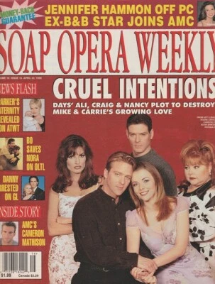 Soap Opera Weekly Apr 20, 1999 CHRISTIE CLARK-CAMERON MATHISON-ADRIENNE FRANTZ - Image 1 of 4