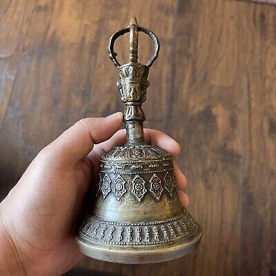 Rare Pre-1800 Old Antique Tibetan Chinese Buddhist Ritual Drilbu Bell Instrument • 1800£